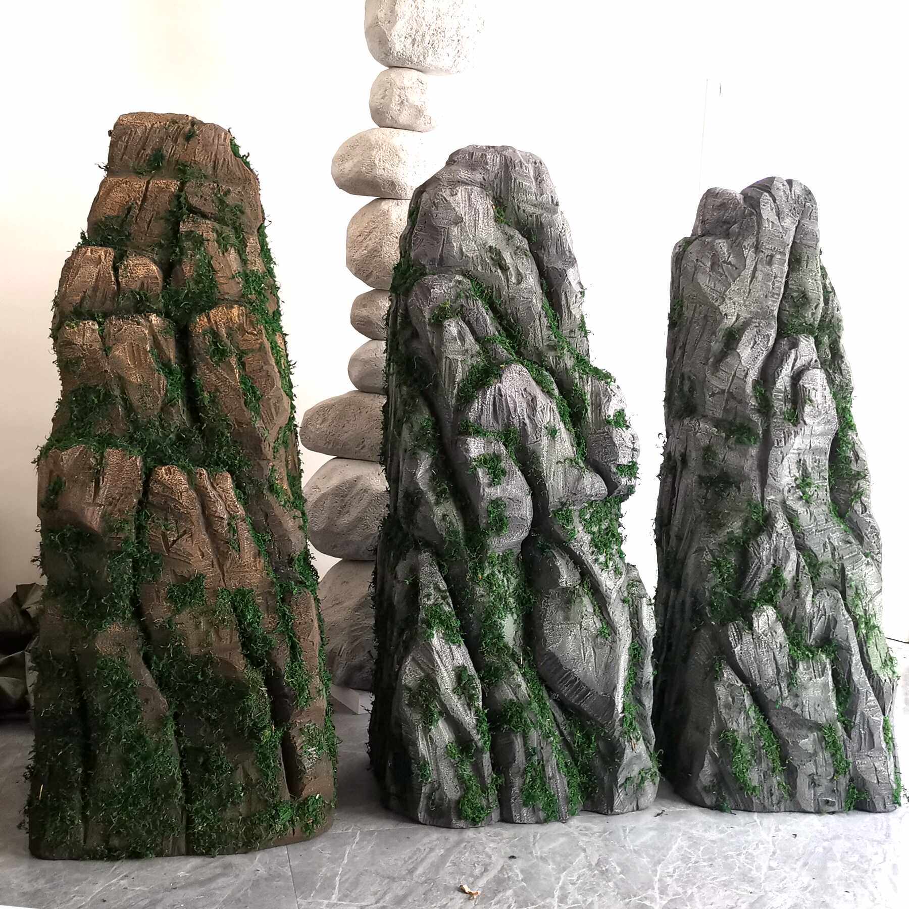 泡沫假山石头道具舞台表演橱窗婚庆美陈装饰太湖石造景摄影摆件