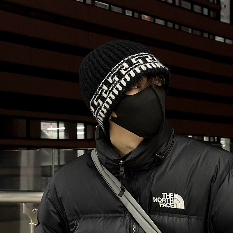 Jodhat网红针织帽女韩版冷帽百搭加厚护耳保暖大头围帽子毛线帽男