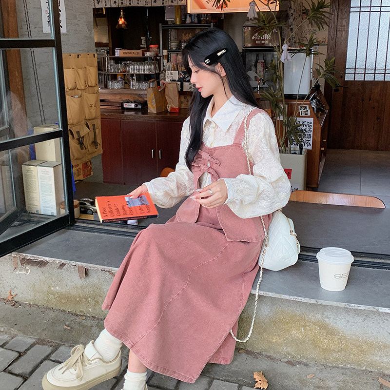 新款秋装牛仔休闲三件套长袖连衣裙女2698三件套P175K248,女装套装/套裙,素依格格