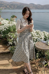 新款 现货！短袖连衣裙女泡泡袖甜美062档口2315款P120K178图片