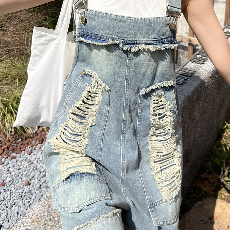 现货24年新款牛仔背带连衣裤女062档口2673款P115K178,女装连体裤,素依格格