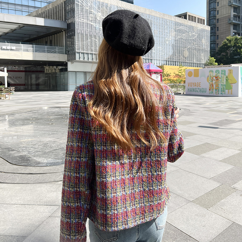 现货秋季小香风短外套女上衣现货QD2409款P135K198,女装短外套,素依格格