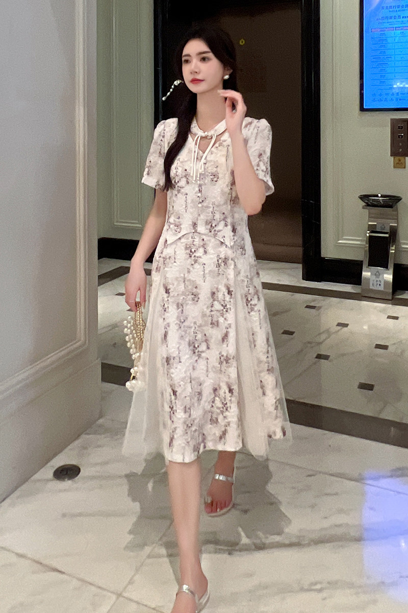 现货风夏季短袖新款修身连衣裙女062档口2691P175K268,女装连衣裙,素依格格