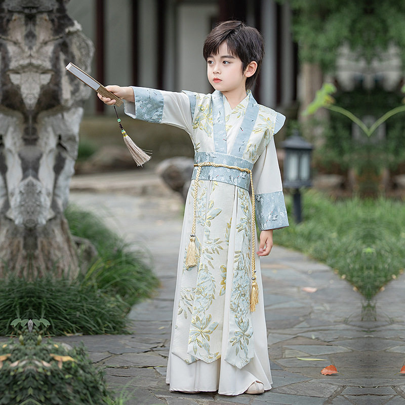 男童汉服2024春秋新款原创高端儿童古装演出服古风帅气侠客服