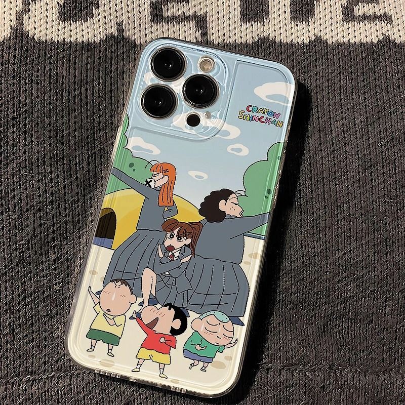 蜡笔小新卡通透明软壳