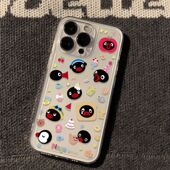 14plus 卡通动漫苹果iPhone手机壳透明全包可爱满屏企鹅保护套适用苹果17promax女生ip16新款 12mini