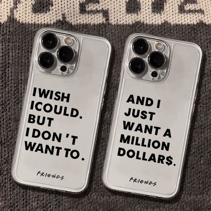 老友记英文适用iPhone17手机壳新款苹果16/15/14/13mini/12promax/11全包防摔xr/xs/max个性6s/7/8plus保护套