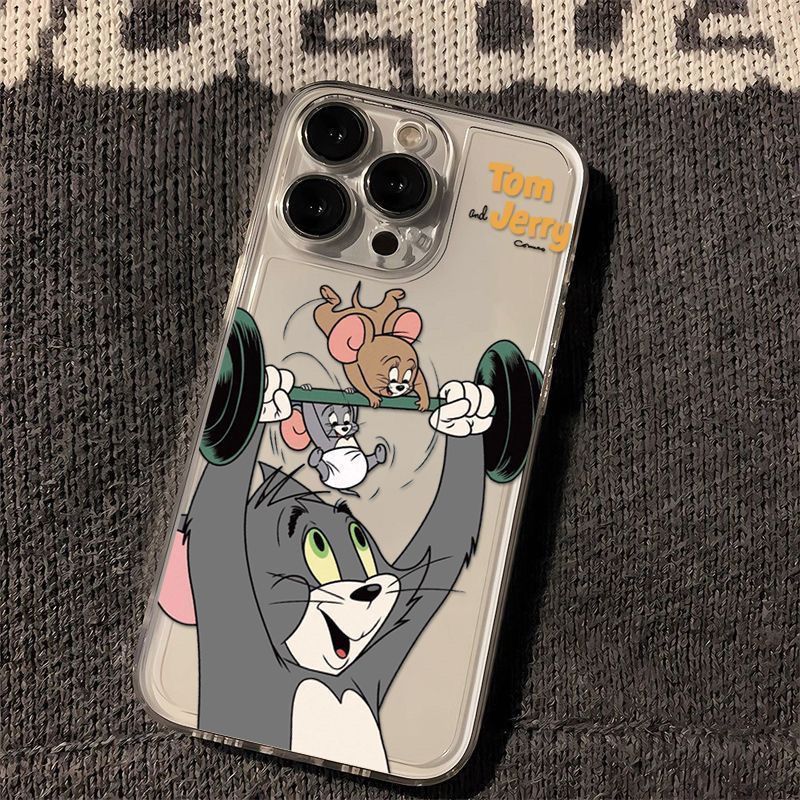 汤姆猫和杰瑞鼠卡通iPhone手机壳透明软壳可爱动漫保护套适用苹果17promax/16/15/14plus/13/12mini/11/xr/xs