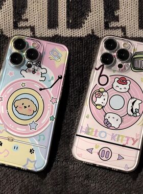 卡通可爱iPhone手机壳透明软壳Hello Kitty小动物图案保护套适用苹果17promax/16/15/14plus/13/12女11/xr/xs