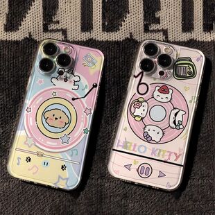 卡通可爱iPhone手机壳透明软壳Hello Kitty小动物图案保护套适用苹果17promax/16/15/14plus/13/12女11/xr/xs