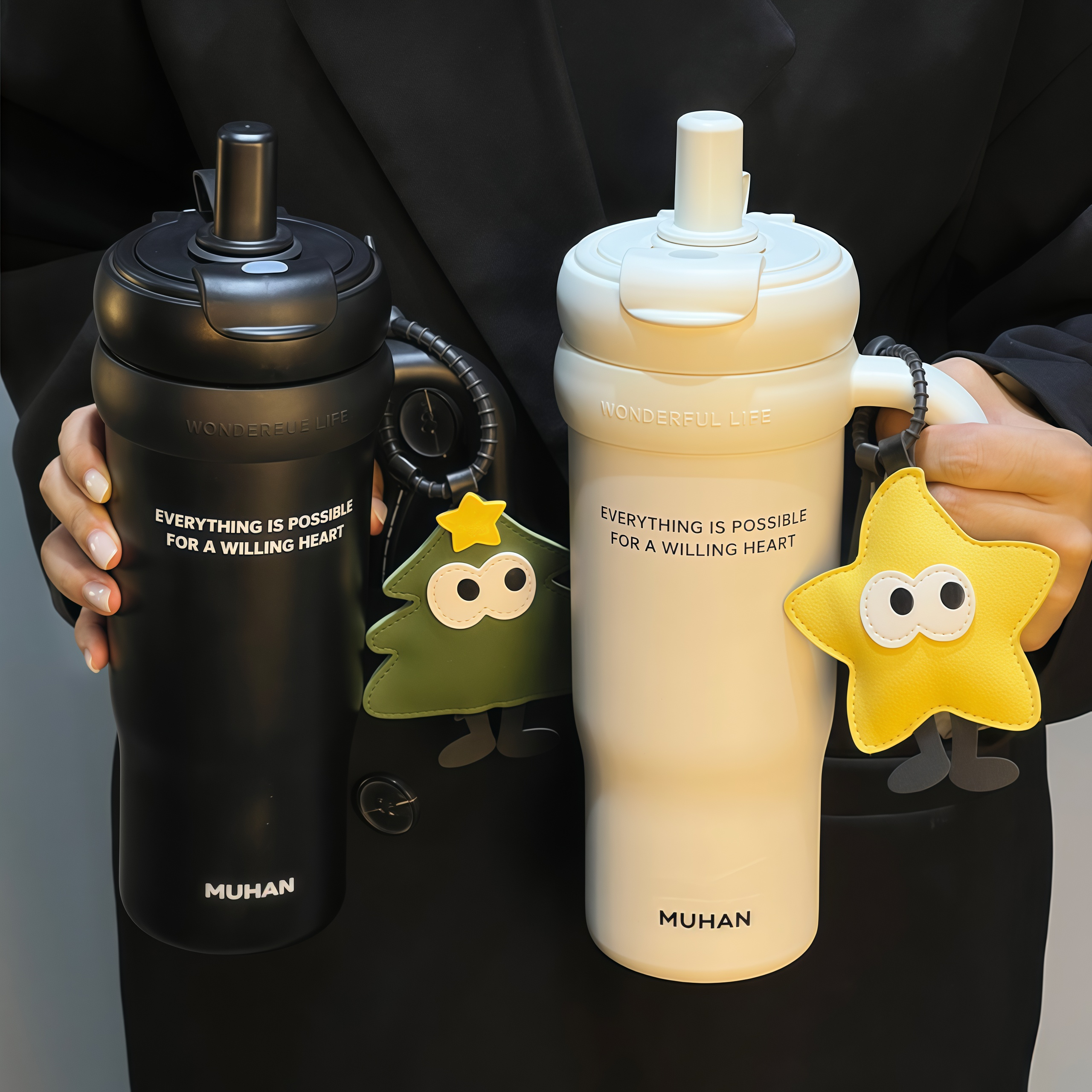 简约高颜值316不锈钢保温杯