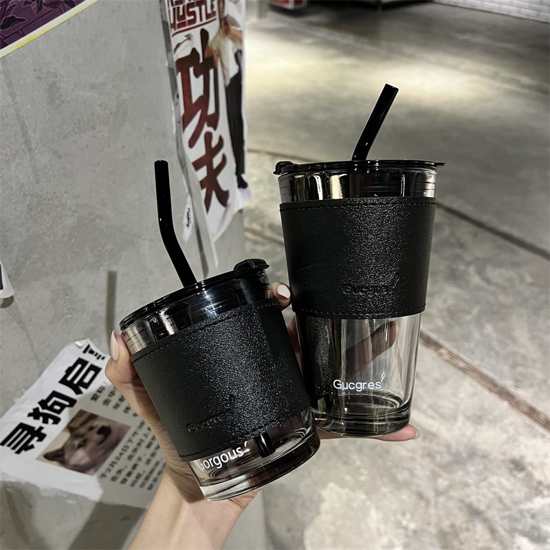 茶迷耐热玻璃皮套玻璃杯