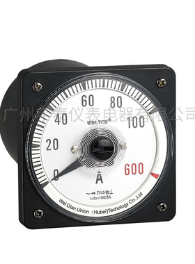 63L18 63L19 交流指针式船用表 100/5A 电流表安培表 广角度250度