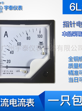 6L2交流电流表指针6L2B 50/5A 100A/5 200/5a 300/5a 宇泰