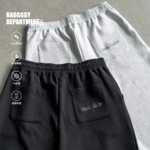 280斤 巴胺刺绣生活系列简约直筒廓形显瘦140 BAGGGGY万能卫裤 大码