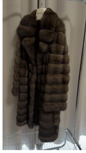 WWYUMO俄罗斯紫貂西装 领娃娃领两穿3号色银针3