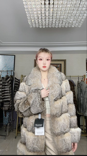 WWYUMO奢华西部美喵原皮原色经典款式版型贵妇皮草外套