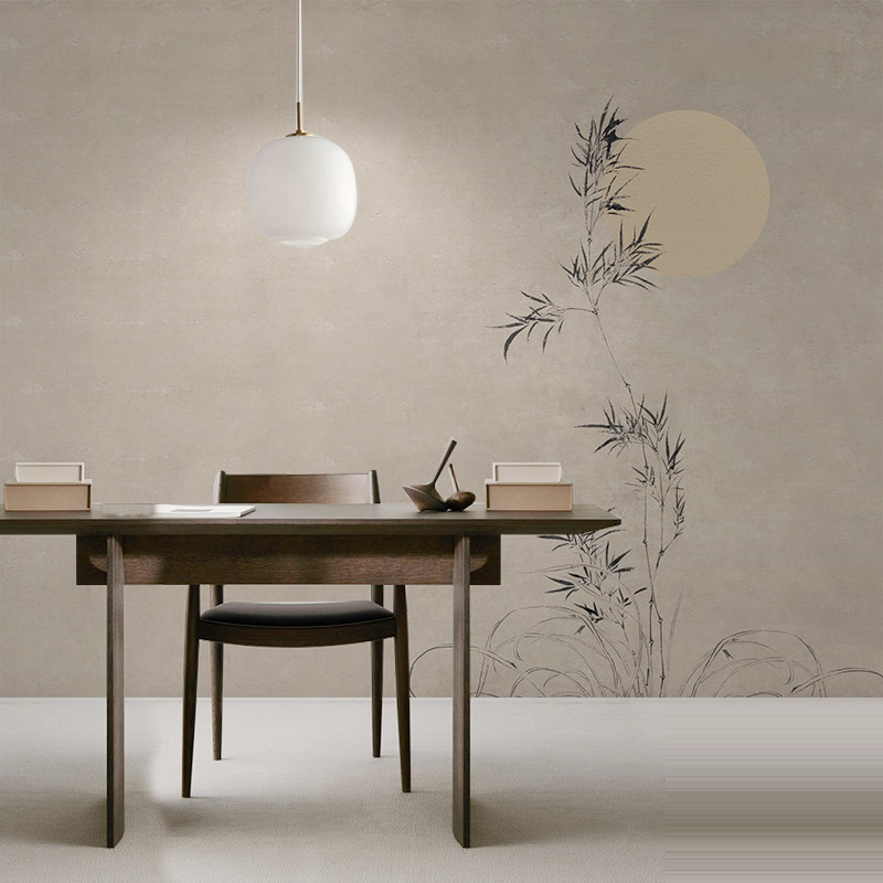 현대 중국 스타일의 간단한 복고풍 빛 럭셔리 예술적 개념 벽지 TV 배경 벽지 벽 취재 침실 미국 골동품 벽 취재