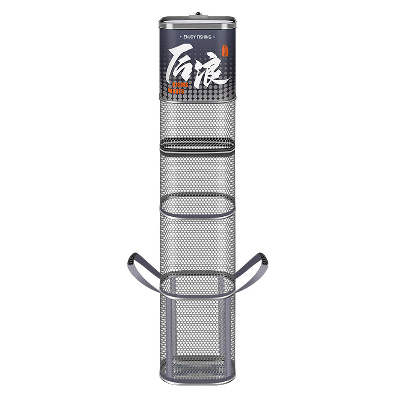 新款鱼护野钓专用速干渔网双圈鱼网兜便携式渔护方形加厚网袋纳米