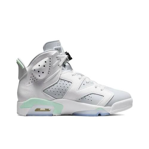 NIKE耐克Aj6薄荷高帮男款休闲篮球鞋白灰绿DQ4914-103 湖北gx仓