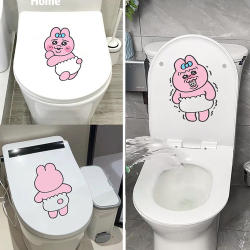 日本搞怪内裤兔兔裤头兔opanchu马桶贴纸卫生间坐便器墙贴装饰贴