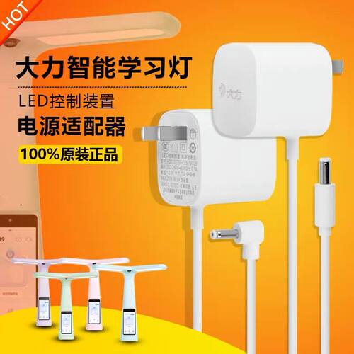 原装大力智能学习作业台灯DLSD-H1/Y6M6T5T6Pro充电源适配器线12V