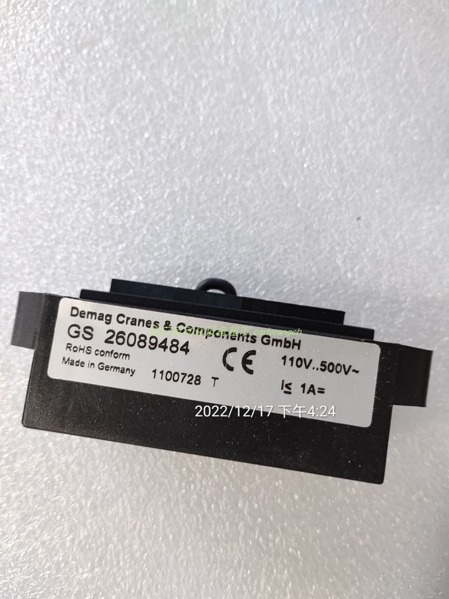 GS26089484 DEMAG整流模块HONSBERG流量开关VD-025GR060-24 电子元器件市场 触摸屏/触控屏 原图主图