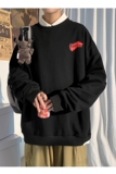 秋季潮流印花卫衣男圆领套头宽松百搭休闲外套WY01/P38，男装卫衣，电商D202