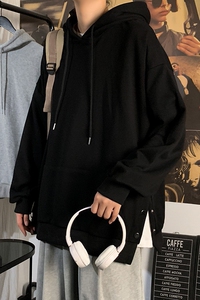 港风秋季外穿连帽卫衣男 宽松内搭休闲上衣 WY705-P40图片