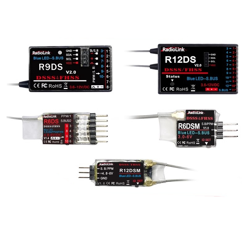 乐迪AT9S PRO/AT10Ⅱ遥控器 接收机R12DS/R9DS/R12DSE/R6DS/R6DSM