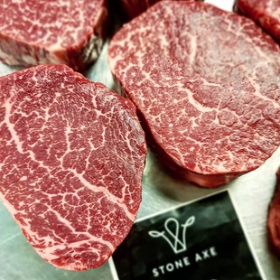 包邮整条6斤m9石斧stone axe菲力牛排原切谷饲全血和牛雪花牛肉