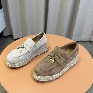 2025春季 厚底单鞋 款 乐福鞋 女H2263AA5 马赛夏天渔夫鞋 商场同款