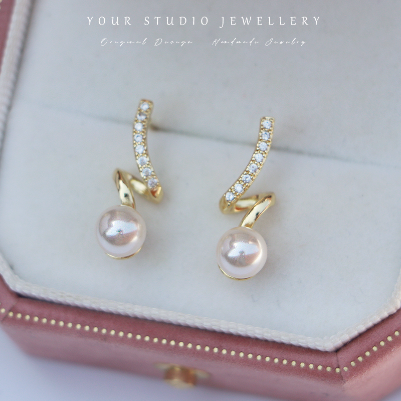 浮光流转轻奢小众设计耳饰