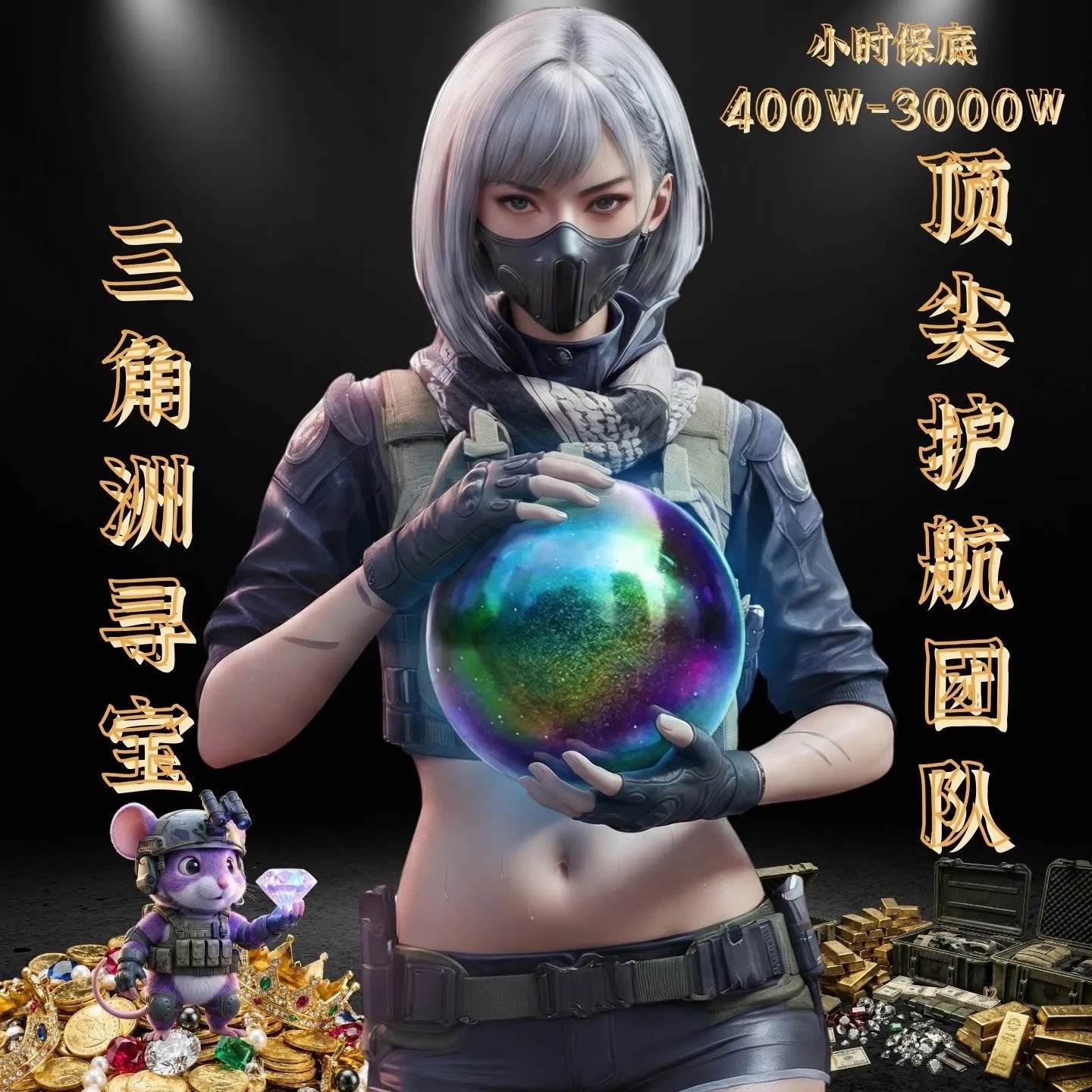 三角洲行动寻宝鼠监狱陪跑PC端巡宝鼠雷达搜索物质海洋之泪赌大红图片