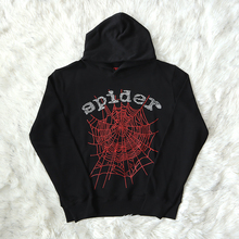 明星同款 Sp5der 555555 Hoodie 闪片大logo 男女套头休闲卫衣