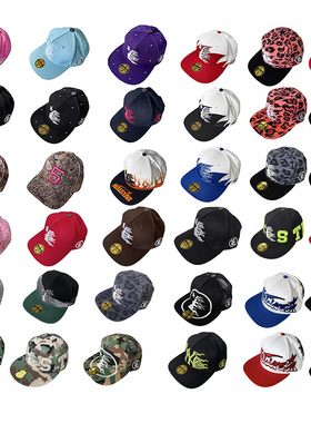 Hellstar Studios fitted hat 烫钻绣花logo男女休闲运动棒球帽子