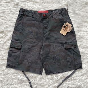 Hellstar Studios Capsule 11Camo Cargo Shorts刺绣工装短裤