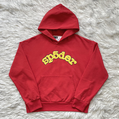 Sp5der 555555 Hoodies  字母印花男女休闲连帽卫衣