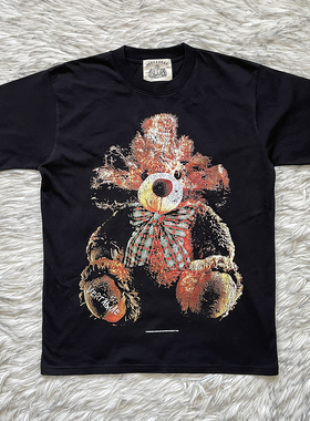 Vertabrae Push tee卡通小熊印花纯棉短袖T恤