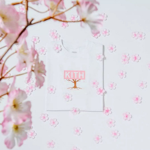 [VV]自主 KITH The Hanami Tee 日本 樱花限定 BoxLogo 短袖T恤