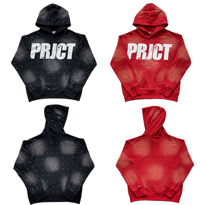 Project Capri Emergency hoodie 洗水烫钻休闲连帽卫衣