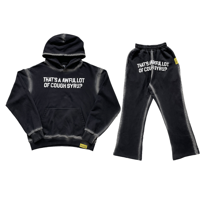 That's A Awful Lot of Cough Syrup休闲连帽卫衣长裤套装