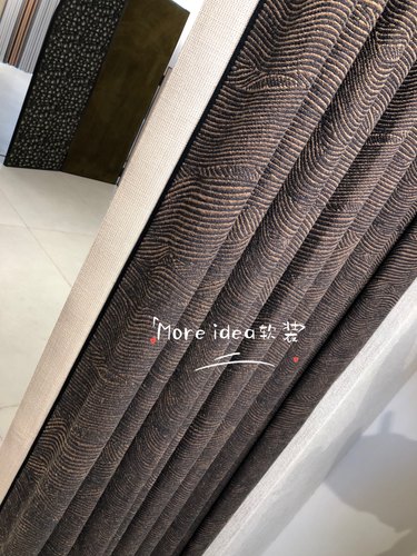 【苍艾】新中式窗帘复古简约中式风格布帘窗帘山峰布谷布谷BOOG