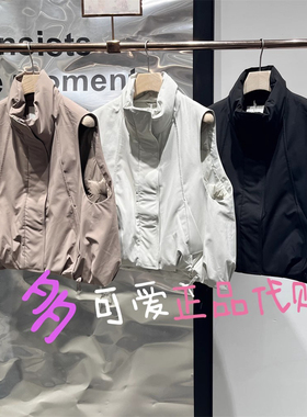 衣播商场同款马甲2025冬BDS4MD3915新款复古立领羽绒背心念念有词