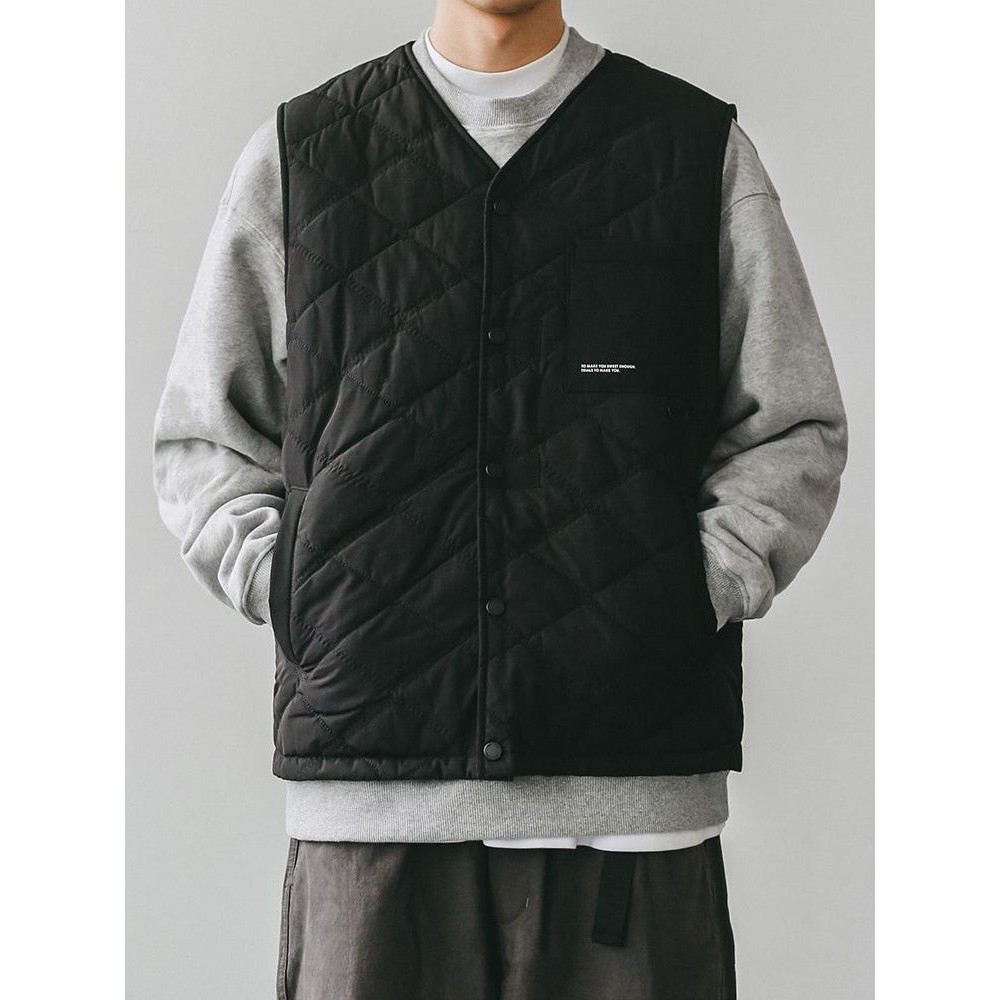 背心外套男款马甲男2025新款冬季加厚保暖背心秋季棉衣