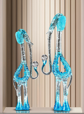 创意透明树脂大象摆件乔迁送礼