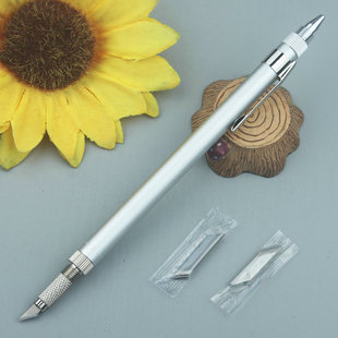 NT日本进口D-1000雕刻刀全金属笔型携带安全好操控带尾针刀片可换