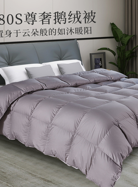 【SSS级珍珠绒】98%珍珠鹅绒冬被加厚七星手捡白鹅绒950蓬春秋被