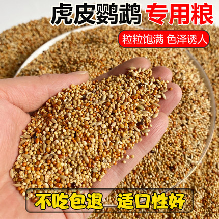 虎皮鹦鹉专用鸟粮带壳黄谷子牡丹玄凤鹦鹉粮食混合粮五色黍子鸟食