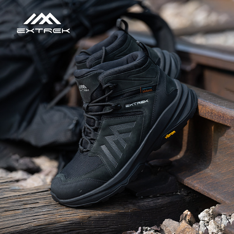 Extrek/天越专业中帮登山徒步鞋男女防水V底户外耐磨透气登山鞋